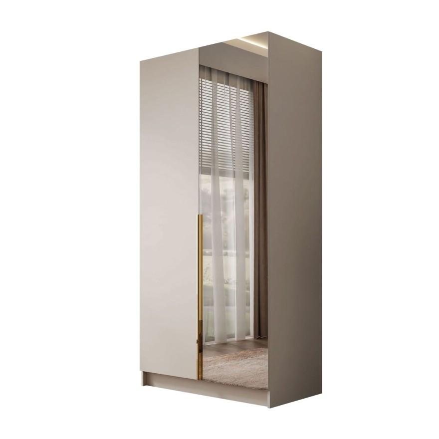KLEIDERSCHRANK AUREL KASCHMIR 2D - Kaschmir, Holzwerkstoff (100/210/57cm) - Lookway