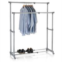 GARDEROBENWAGEN CASA grau - Grau, Metall (82/89/43cm) - CARO-Möbel