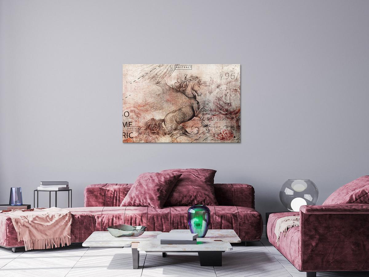 KUNSTDRUCK Braun 120/80 cm - Braun/Grau, Textil (120/80cm) - KUNSTLOFT