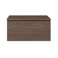 WANDNACHTTISCH Bemmi Nussbaum Wisconsin 49 cm - Dunkelbraun, Holzwerkstoff (48.4/25.4/31.8cm) - Selsey