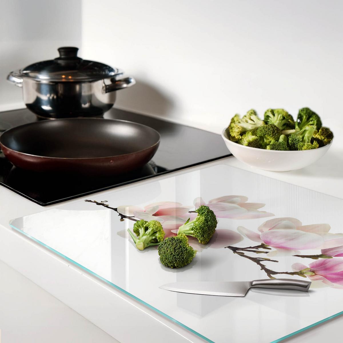 GLASPLATTE 60x52 cm Magnolie - Pink, Glas (60/0.4/52cm) - TULUP