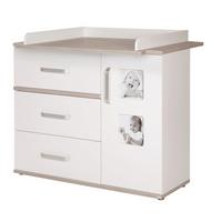 WICKELKOMMODE Moritz - Weiß, Holzwerkstoff/Metall (117/101.5/78cm) - Roba