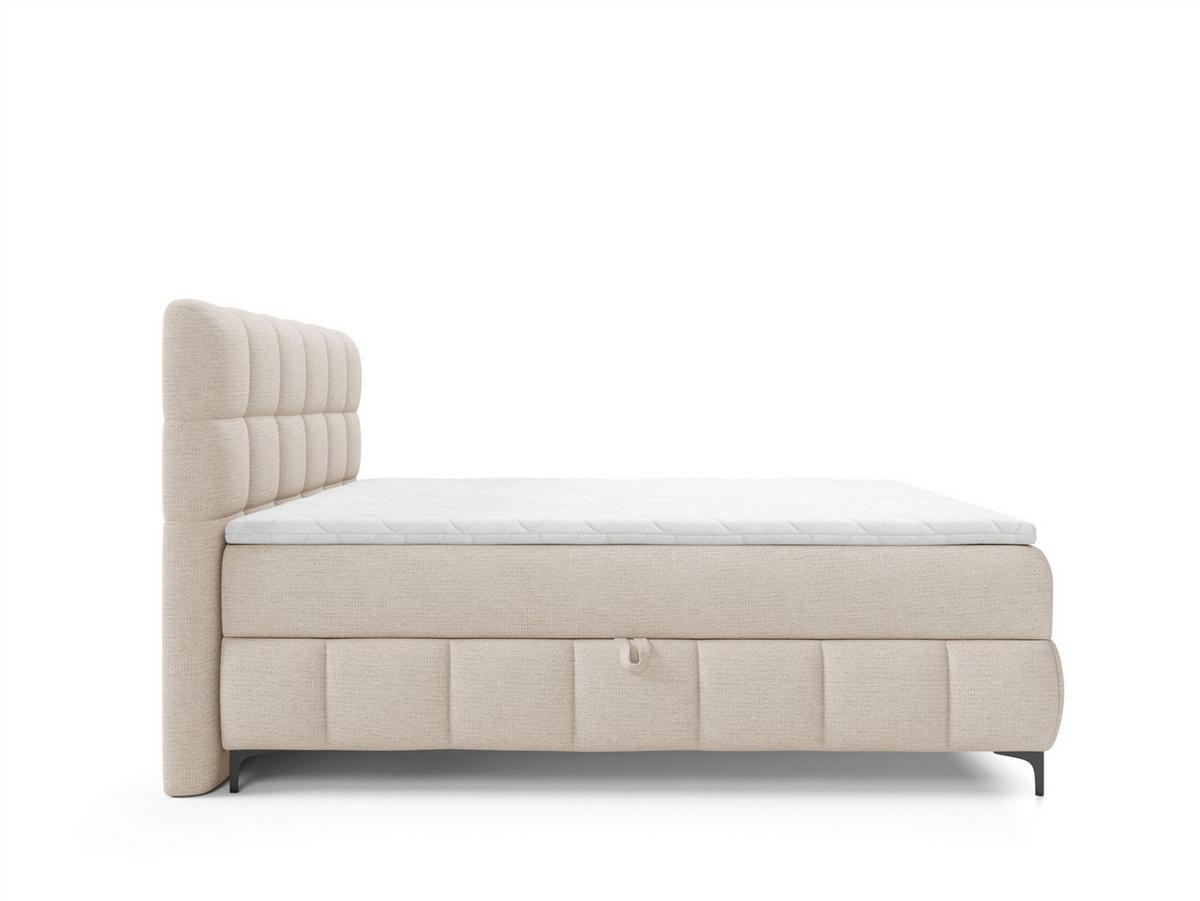 BOXBETT Sophie In Aragon - Creme, Holzwerkstoff/Textil (180/200cm) - Fun Möbel