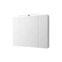 SPIEGELSCHRANK - Weiß, Holzwerkstoff (90.4/72/15cm) - ML-DESIGN