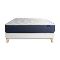 BETT Actimemo sleep Memory-Schaum 180 x 190 cm h1 - Kit Bettgestell Weiß - Beige/Weiß, Karton/Holz (180/190cm) - ACTISOM