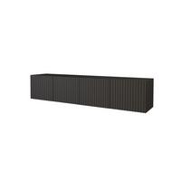 LOWBOARD KITO-W 2x100x40x40 cm - Schwarz - Schwarz, Holzwerkstoff (200/40/40cm) - ALTDECOR