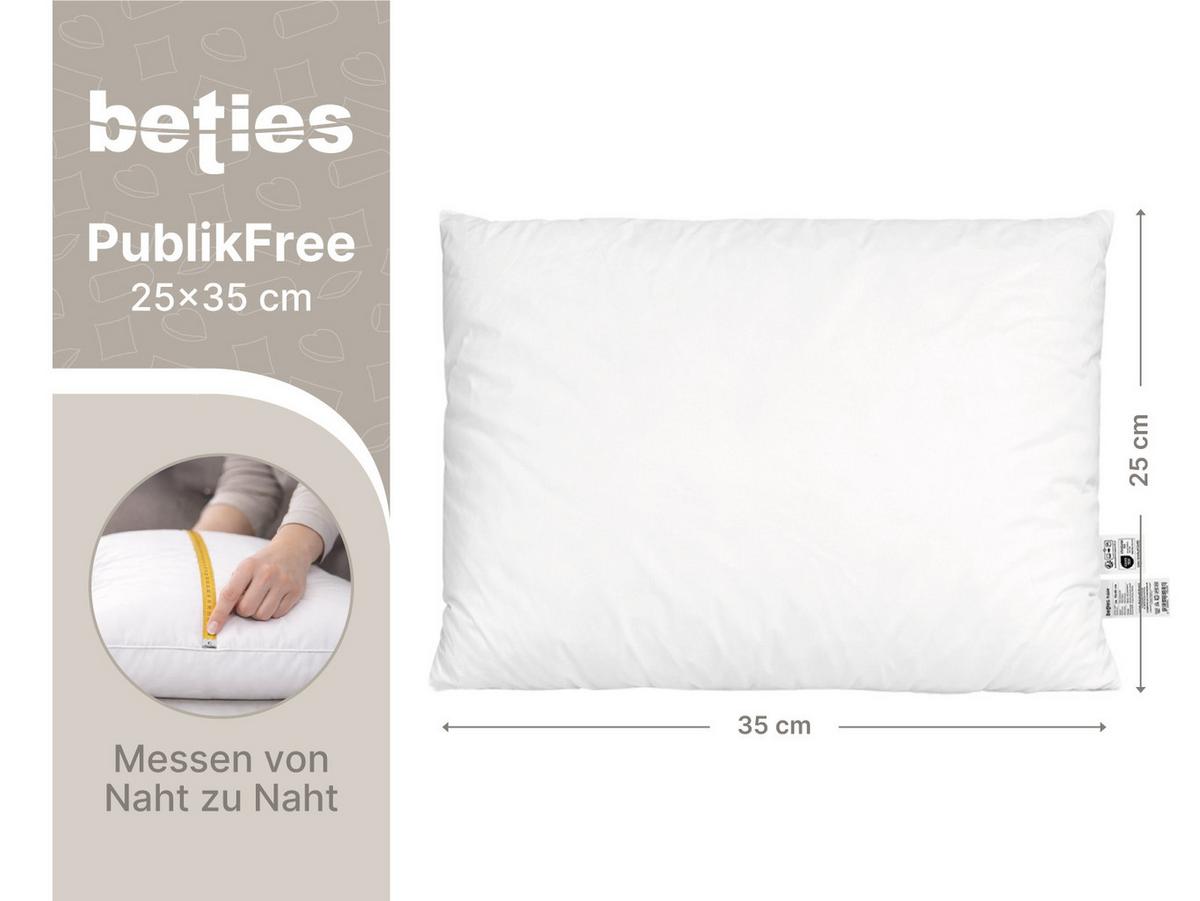KISSENFÜLLUNG PublikFree Faserbällchen 25/35 cm - Weiß, Naturmaterialien/Kunststoff (25/35cm) - beties Heimtextil