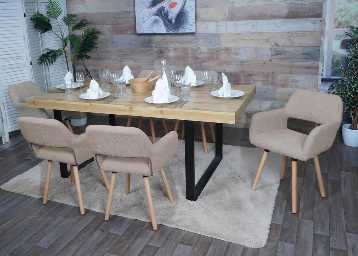 ESSZIMMERSTUHL taupe - Taupe, Textil (56/80/53cm) - MCW