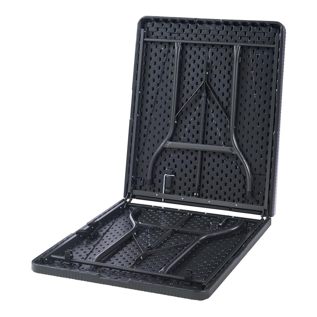 KLAPPTISCH Mark - Schwarz, Kunststoff/Metall (75/180/72cm) - [en.casa]