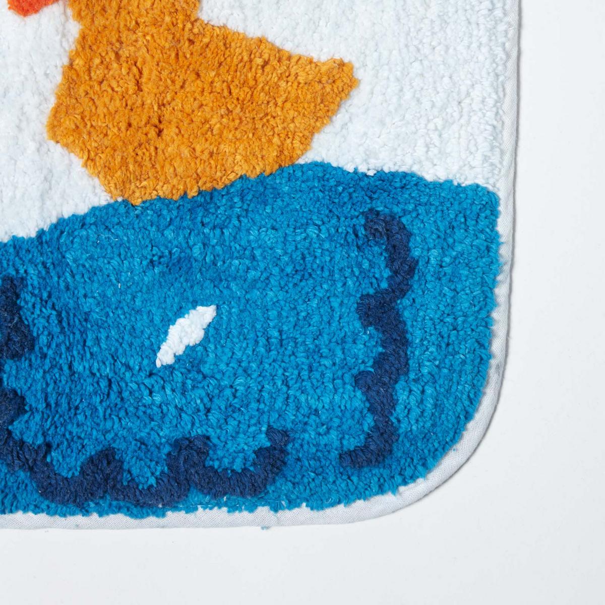 BADGARNITUR Ententeich 2-teilig, Baumwolle - Blau/Multicolor, Textil (45/75cm) - Homescapes
