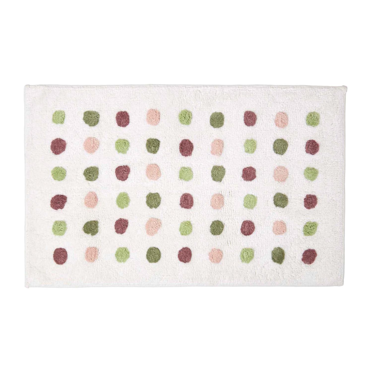 BADEMATTE Punkte 50/80 cm, Baumwolle - Multicolor, Textil (50/80cm) - Homescapes