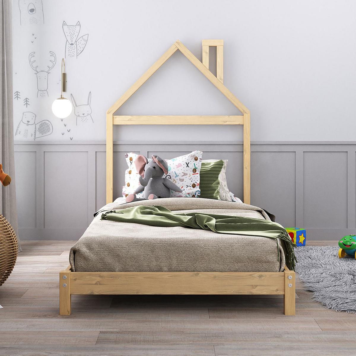 KINDERBETT LIZ 90x200 cm natur - Naturfarben, Holz (90/200cm) - IDIMEX