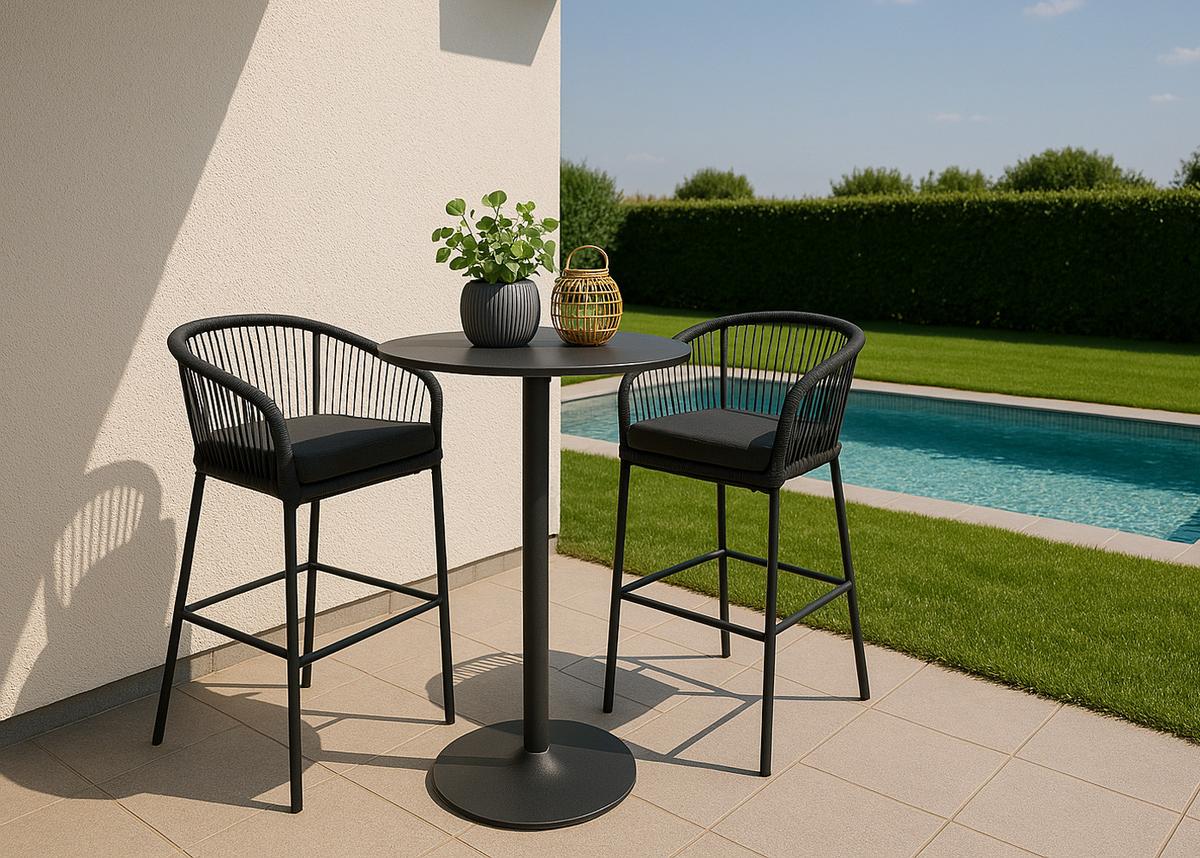 BARHOCKER Anthrazit, Taupe - Taupe/Anthrazit, Metall (51/92/53cm) - MCW