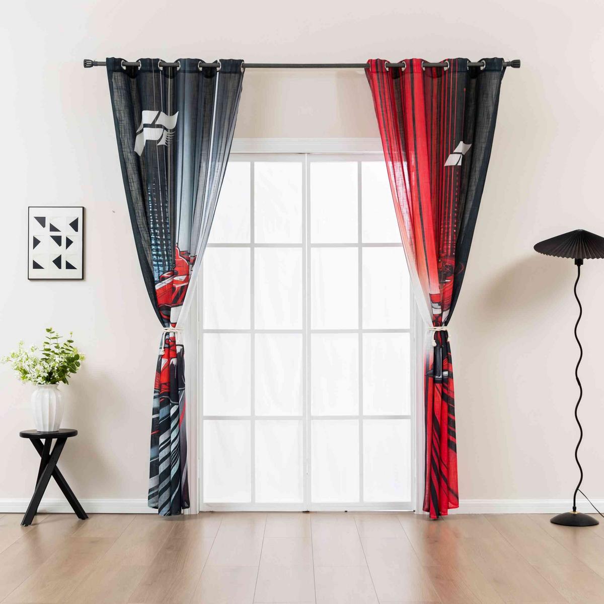 VORHANG SEOUL HxB 245x140 cm Schwarz - Schwarz, Textil (140/245cm) - Gardinenbox