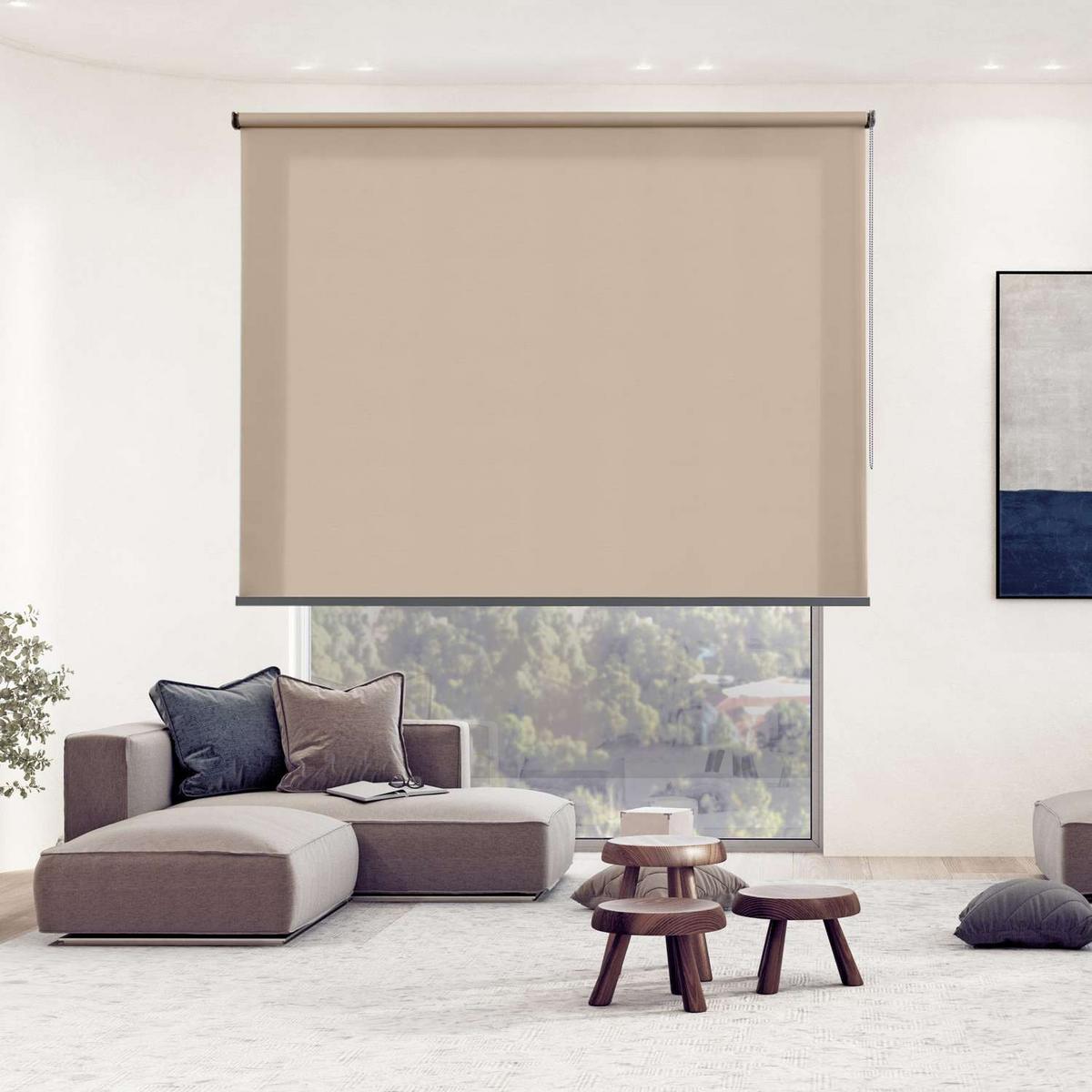 ROLLO| Beige, 60 cm x 180 cm - Beige, Kunststoff (60/180cm) - STORESDECO