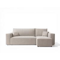 ECKSOFA Adara Mit Schlaffunktion - Weiß, Holzwerkstoff/Textil (145/244cm) - Fun Möbel