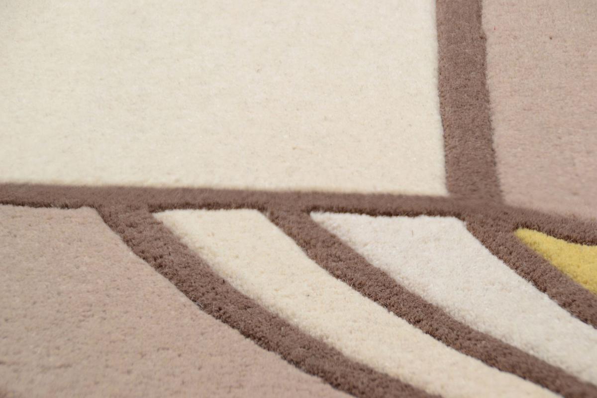 HANDTUFTTEPPICH Hawai 70x140 cm - Beige, Textil (70/140cm) - THEKO