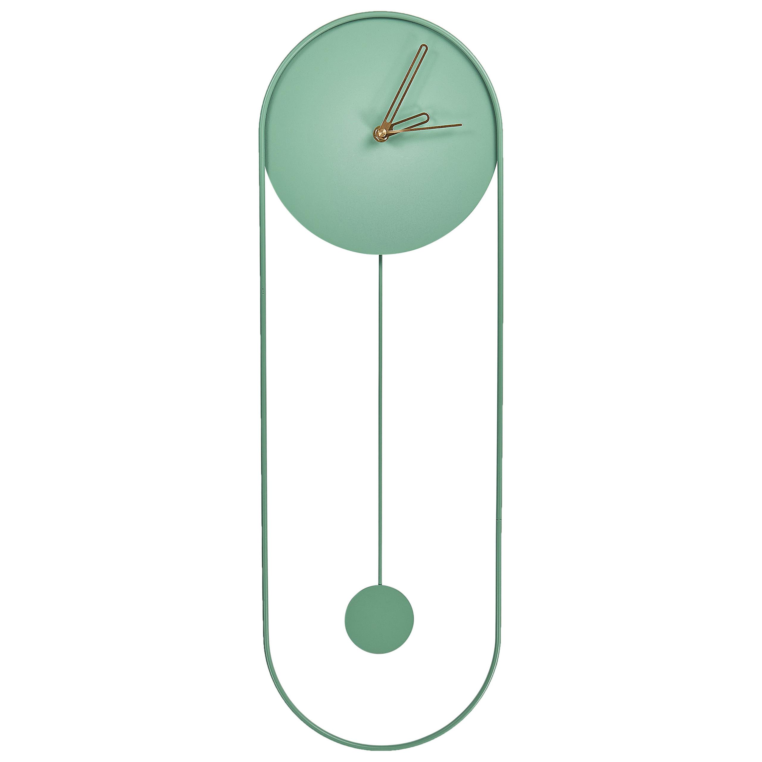 WANDUHR Grün/Gold Salvan - Goldfarben/Grün, Metall (20/62/3cm) - Beliani