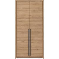 DREHTÜRENSCHRANK Giana mit 2 Türen, 105 cm, eichefarben - Eichefarben, Holzwerkstoff (105/217/65cm) - Beautysofa