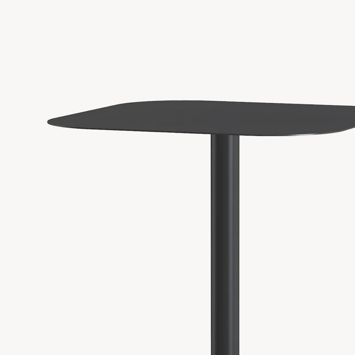 BEISTELLTISCH Nastätten - Schwarz, Metall (40/40/50cm) - [en.casa]
