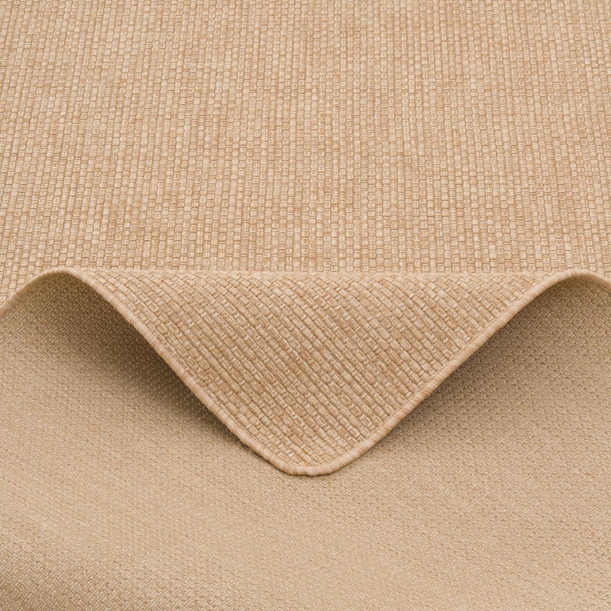 IN- & OUTDOOR FLACHGEWEBE TEPPICH PORTO MELIERT - Sandfarben, Textil (100/100cm) - Snapstyle
