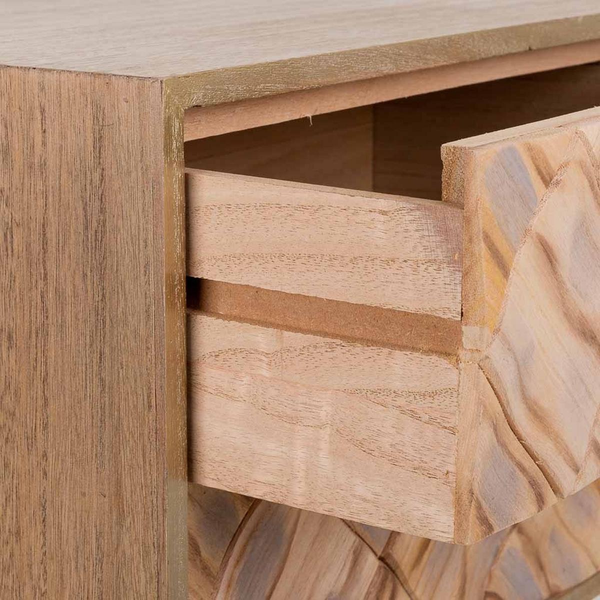 NACHTTISCH aus Holz, braun, 45x35x61cm - Braun, Holz (44.5/61/35cm) - Wanderlust
