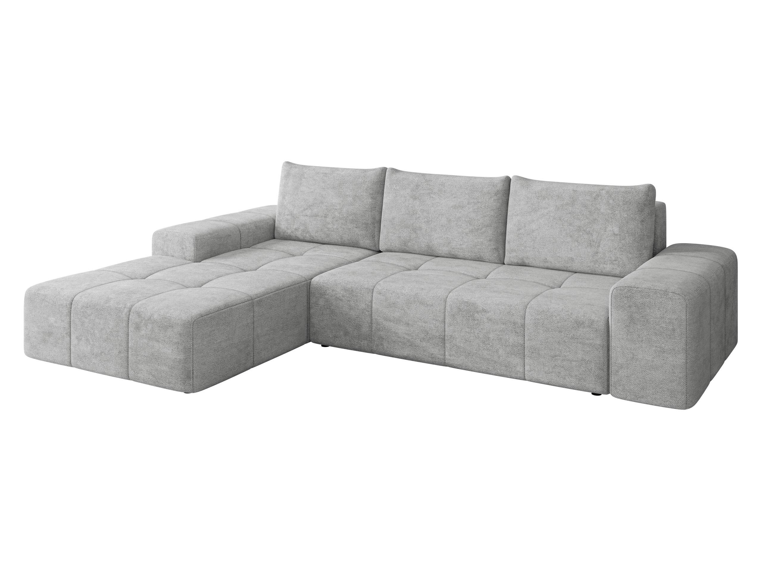 ECKSCHLAFSOFA Tonseo L, Seite: Links - Hellgrau/Schwarz, Holz/Kunststoff (275/173cm) - MIRJAN24