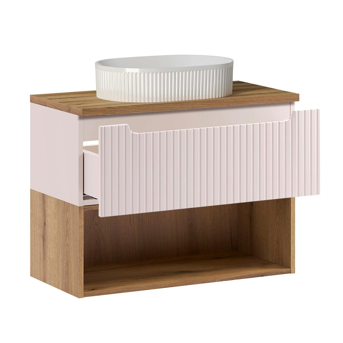 WASCHTISCH 80.4cm Riva Kaschmir - Beige, Holzwerkstoff (80.4/60/40cm) - Petits-meubles