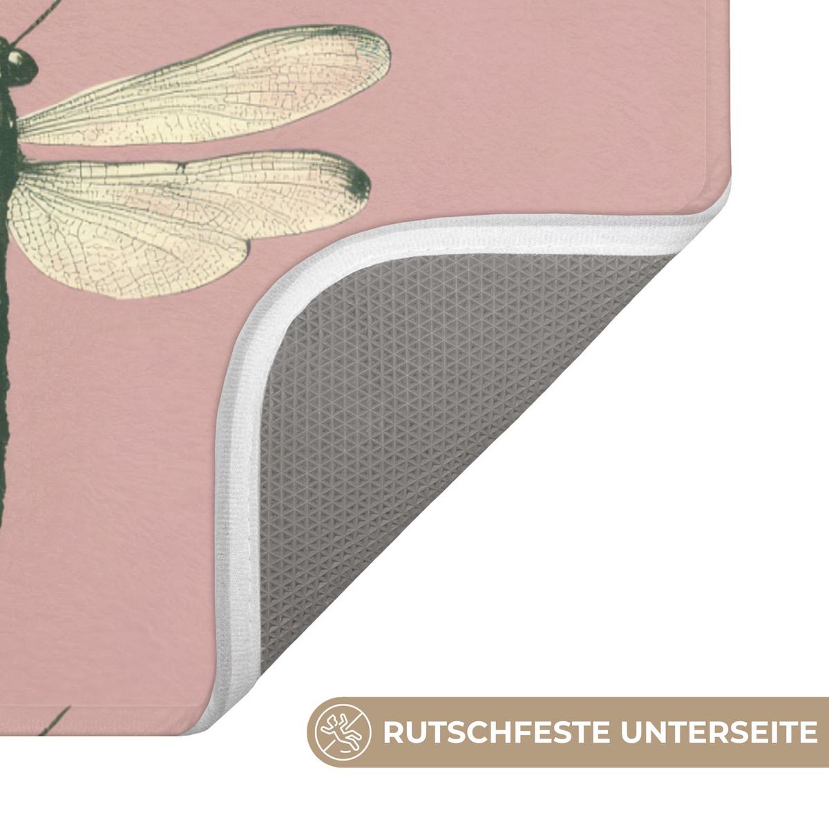 BADEMATTE Lillibells - Muster - Rosa 60x90 cm - Rosa, Textil (60/90cm) - OnlyWow