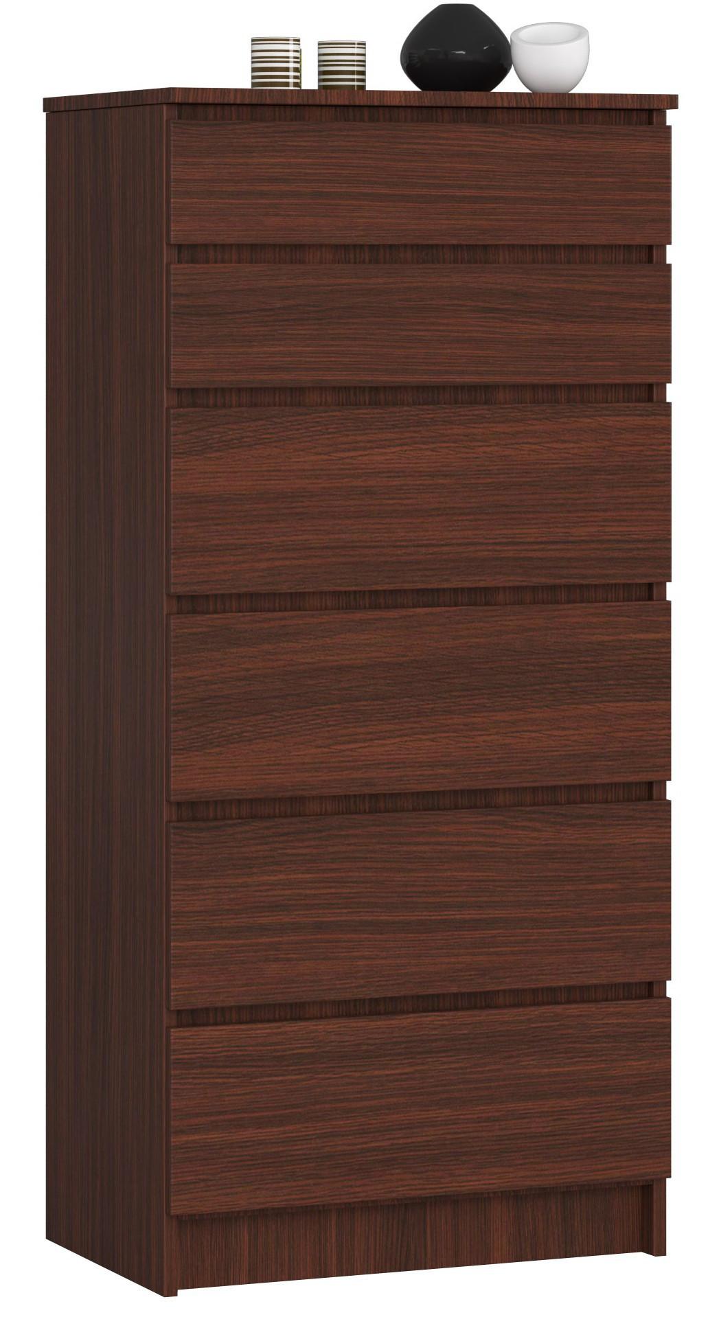 KOMMODE Dunkelbraun 130/60/40 - Dunkelbraun, Holzwerkstoff (60/130/40cm) - RAUMHIRSCH FURNITURE