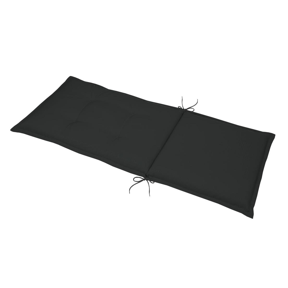 HOCHLEHNERAUFLAGE Base HL 120/50/6cm Graphitgrau - Graphitfarben, Textil (50/6/120cm) - Beautissu 