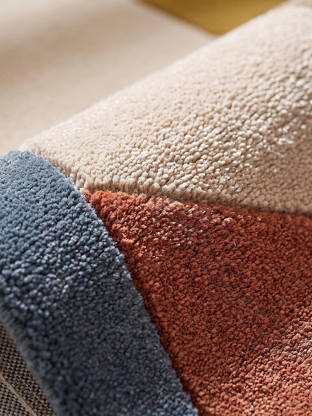 WOLLTEPPICH handgetuftet DIBBIN, Farbblöcke, Multi, 160 x 230 cm - Multicolor, Textil (160/230cm) - KADIMA DESIGN