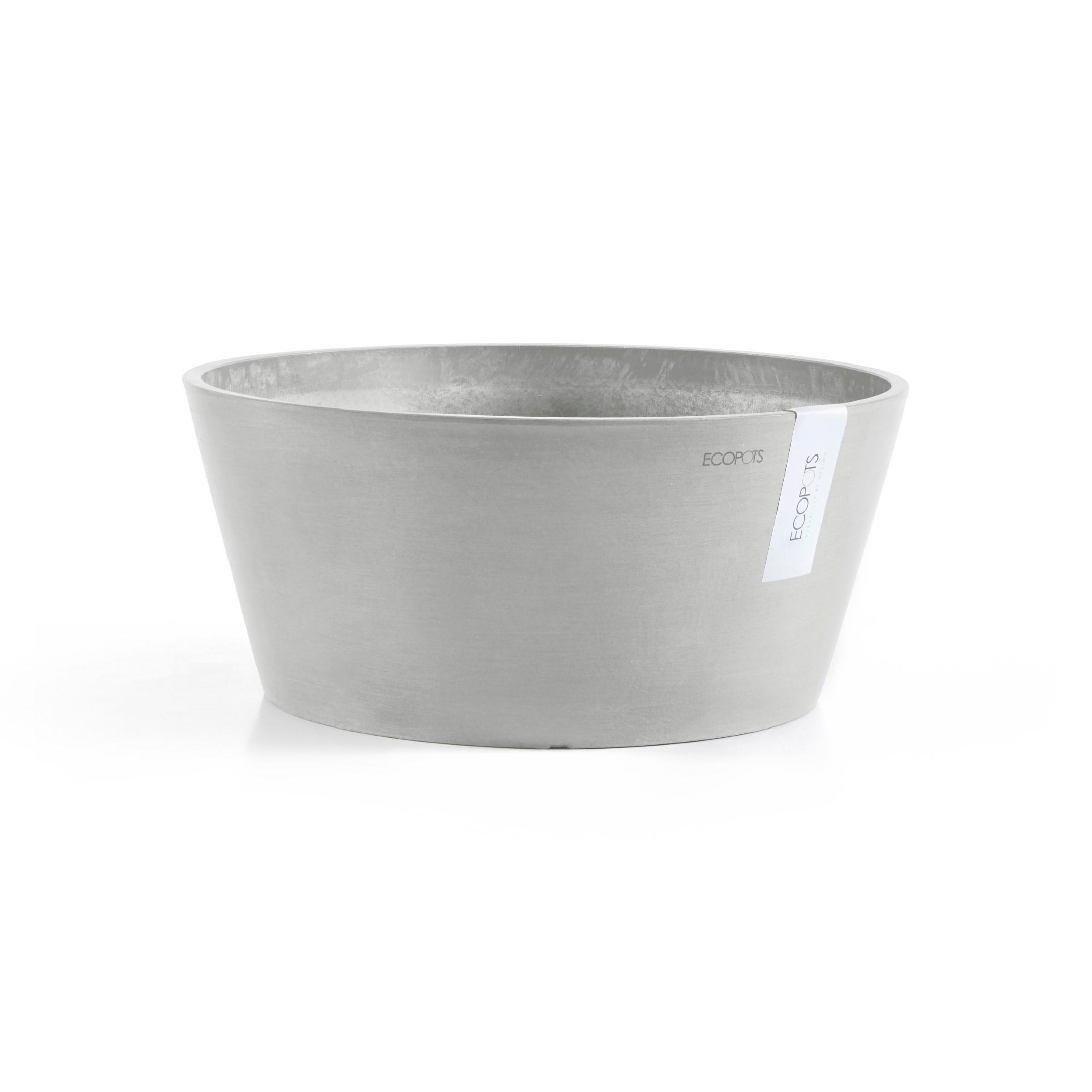 BLUMENTOPF Frankfurt 30,6/15,6 cm Hellgrau - Hellgrau, Kunststoff (30.6/15.6cm) - Ecopots