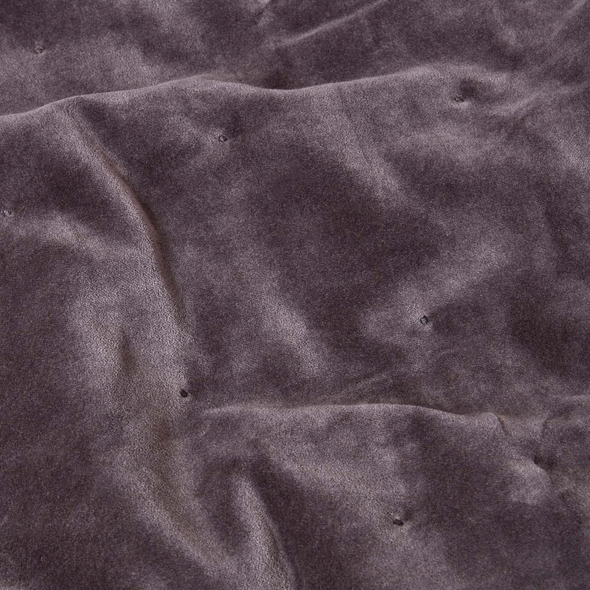 SAMT-KUSCHELDECKE 120/150 cm, Baumwolle wattiert - Dunkelgrau, Textil (125/150cm) - Homescapes
