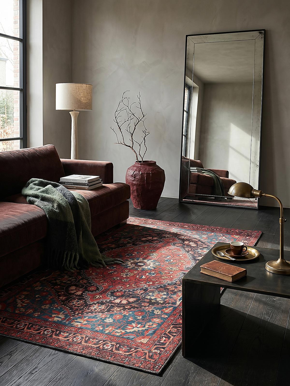 TEPPICH Waschbar HURST, orientalisch mit Medaillon, Rot, 190 x 290 cm - Rot, Textil (290/190cm) - KADIMA DESIGN