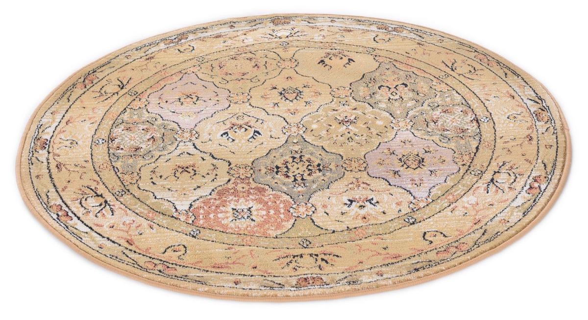 WEBTEPPICH Gabiro 208 240x240 cm - Beige, Textil (240/240cm) - THEKO