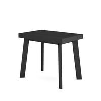 ESSTISCH ausziehbar 58 bis 262cm, für 12 Gäste, schwarz, 58/90/73cm - Schwarz, Holzwerkstoff (90/262/73cm) - Skraut Home