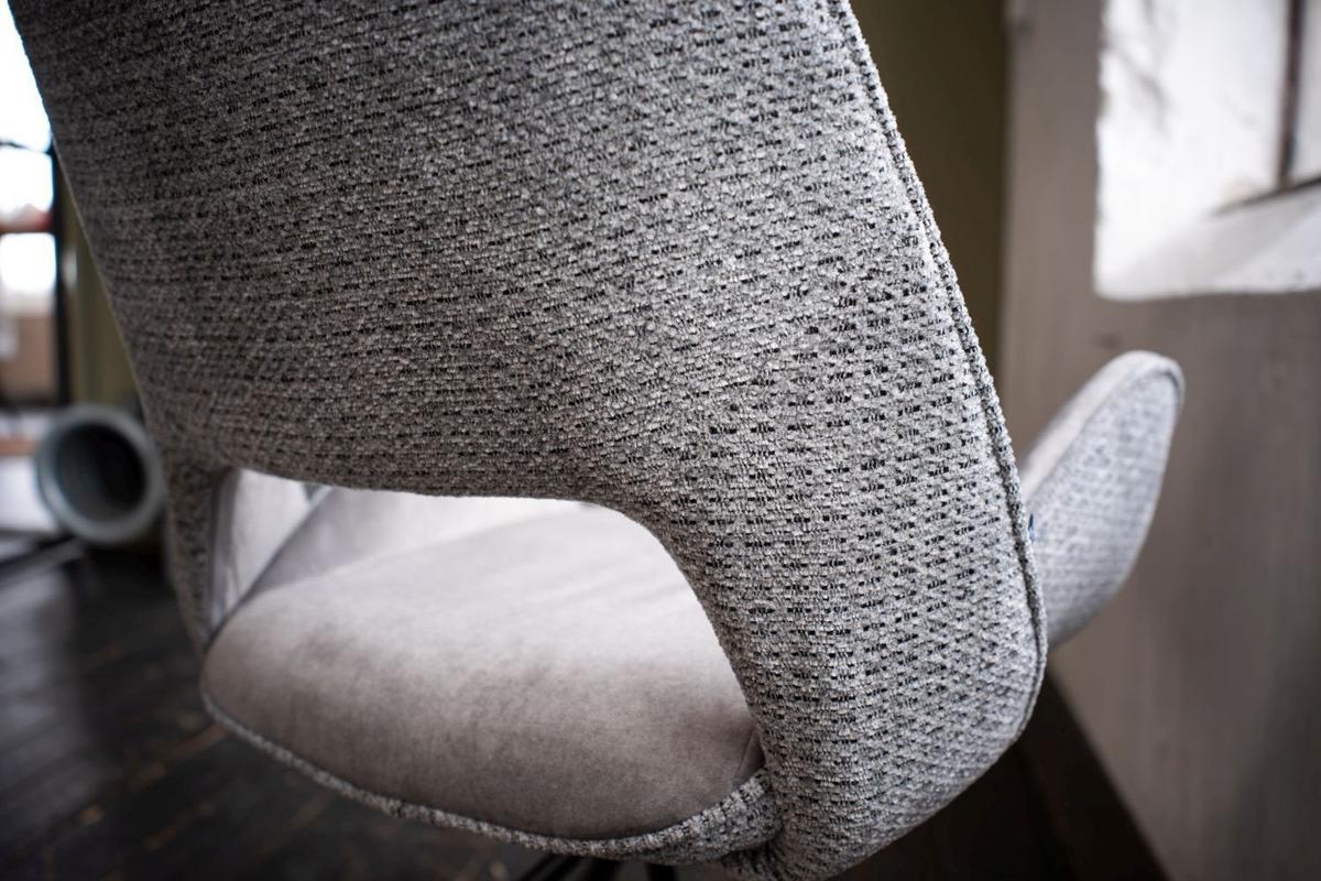 ESSZIMMERSTUHL VELO Grau Webstoff (1er-Set) - Grau, Kunststoff/Textil (57/89/61cm) - KAWOLA