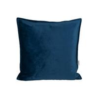 KISSENHÜLLE Samt&Sonders admiral-blau 40/40 cm - Blau/Dunkelblau, Textil (40/40cm) - beties Heimtextil