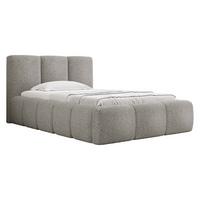 POLSTERBETT Kevson Boucle 90 - Grau, Holz (90/200cm) - MIRJAN24