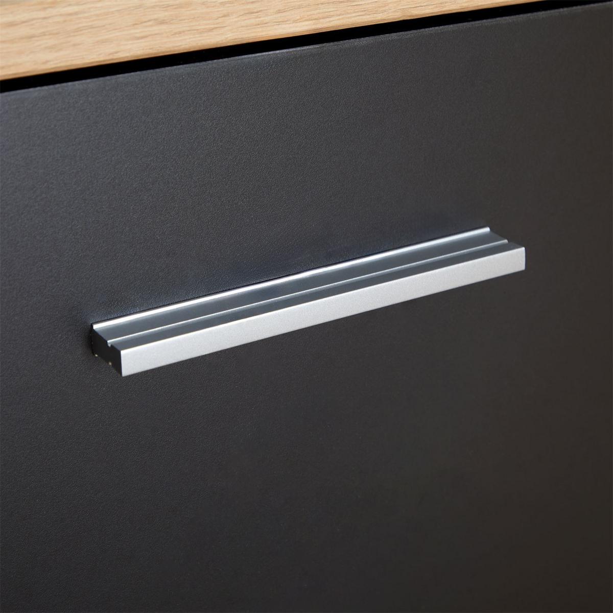 SITZBANK BILBAO dunkelgrau, Artisan Eiche - Dunkelgrau, Holzwerkstoff (90/40/34cm) - CARO-Möbel