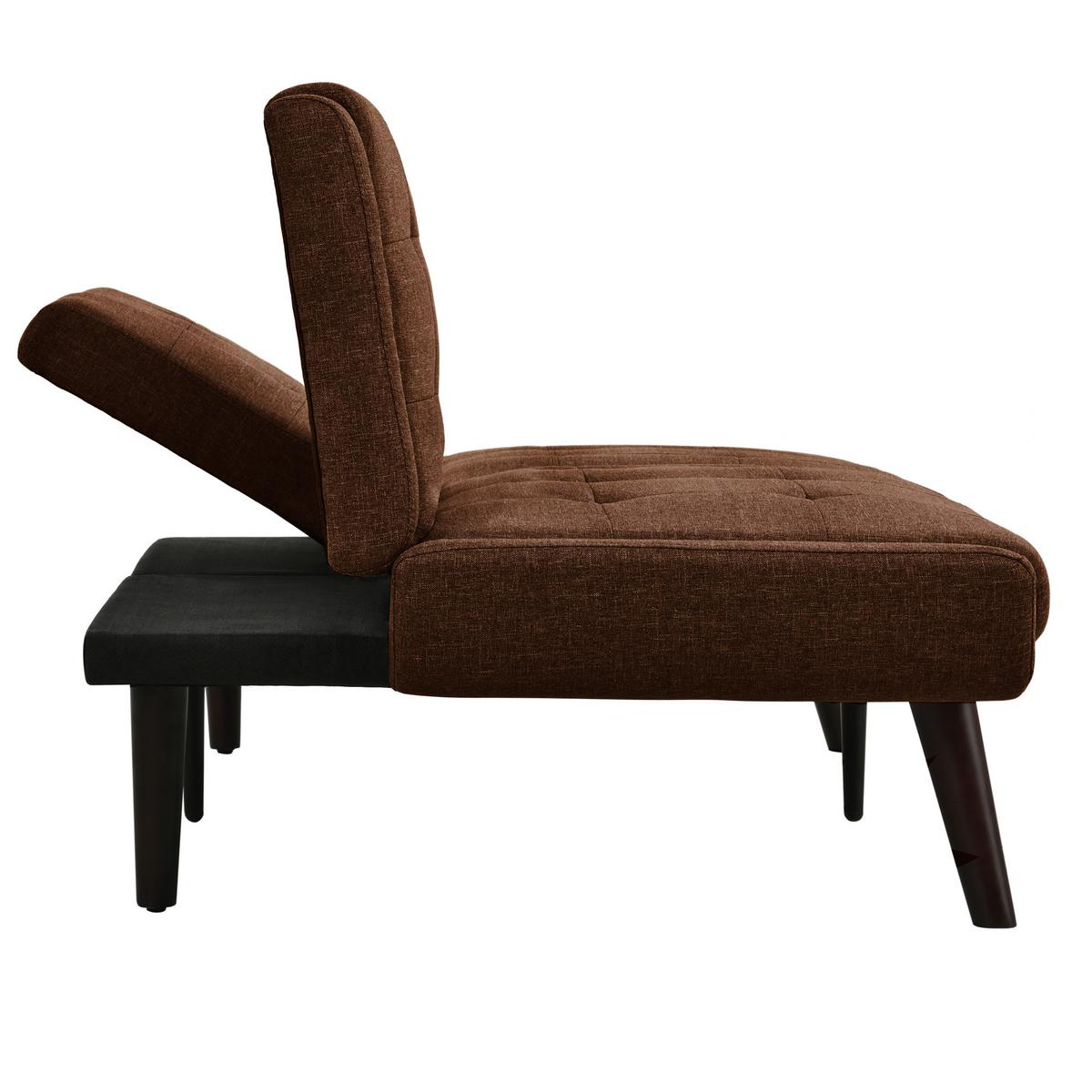 SCHLAFSOFA 157 cm breit mit Bettfunktion - Braun, Textil (157/70/51cm) - Urban Meuble