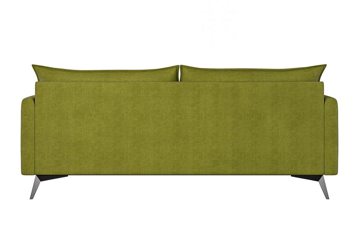 3-SITZER-SOFA Pulse Grün Luxusmicrofaser - Schwarz/Grün, Holz/Textil (199/86/91cm) - S-Style Möbel