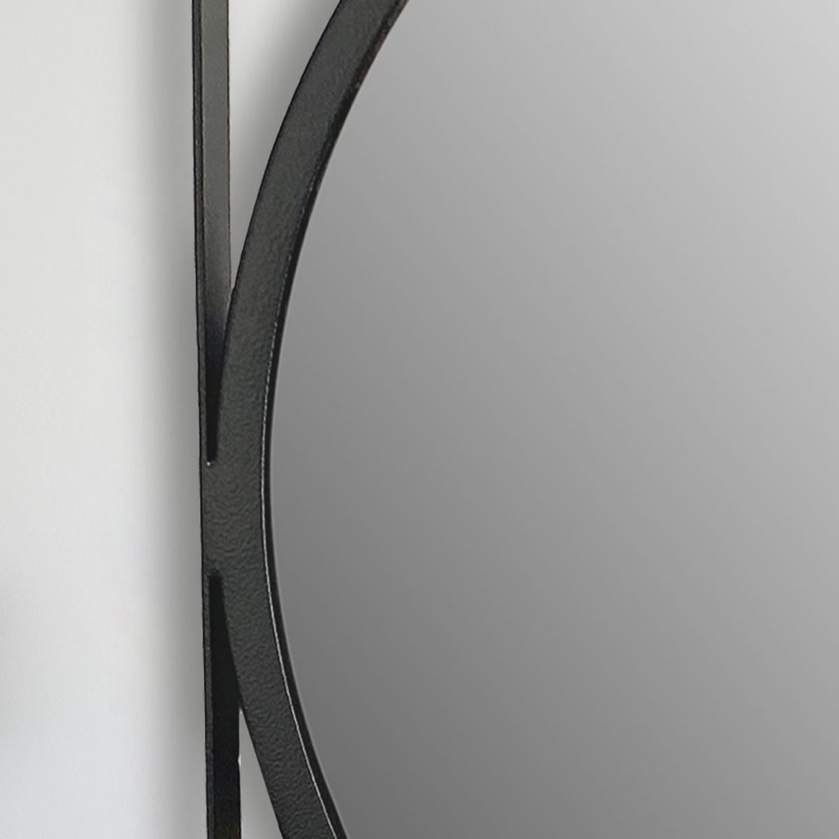 WANDSPIEGEL Rund Metall Schwarz 54x54 cm Quadratischer Rahmen - Schwarz, Glas (54/54/3cm) - KADIMA DESIGN