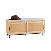 SCHUHBANK NATUR - Naturfarben, Holzwerkstoff/Metall (110/49/40cm) - SoBuy