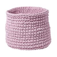 AUFBEWAHRUNGSKORB Baumwolle 42/37 cm - Rosa, Textil (42/42/37cm) - Homescapes