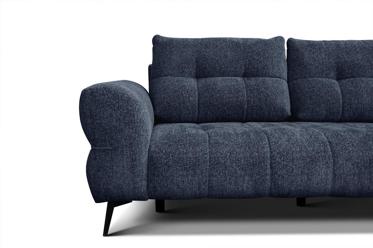 SOFA SALVINI 3-Sitzer, dunkelblau - Dunkelblau, Holz/Textil (237/88/99cm) - Wozimo
