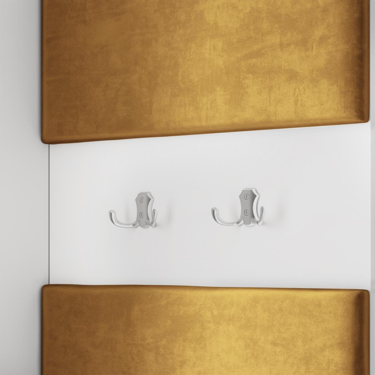 GARDEROBENSCHRANK LORI 95/181/51 cm Modern Garderobe-Set Eiche Lefkas - Eichefarben/Gelb, Holzwerkstoff (95/181/51cm) - MASSENO