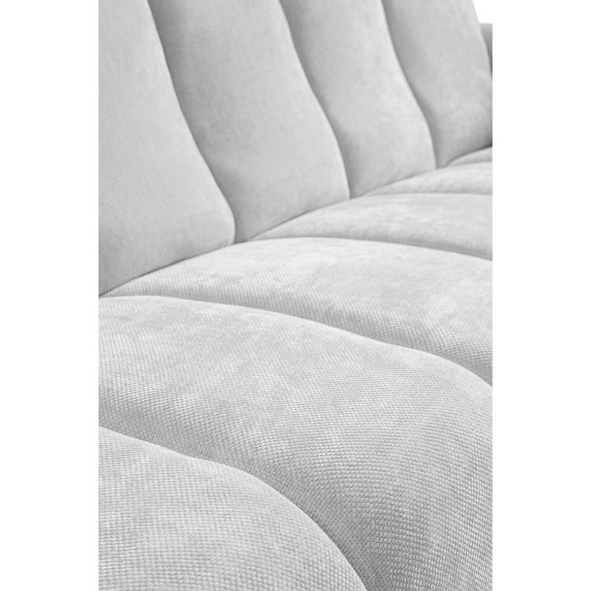 SITZGARNITUR Volare Sofas+Sessel, ohne Schlaffunktion, Hellgrau - Hellgrau/Schwarz, Textil/Metall (220/83/98cm) - Beautysofa