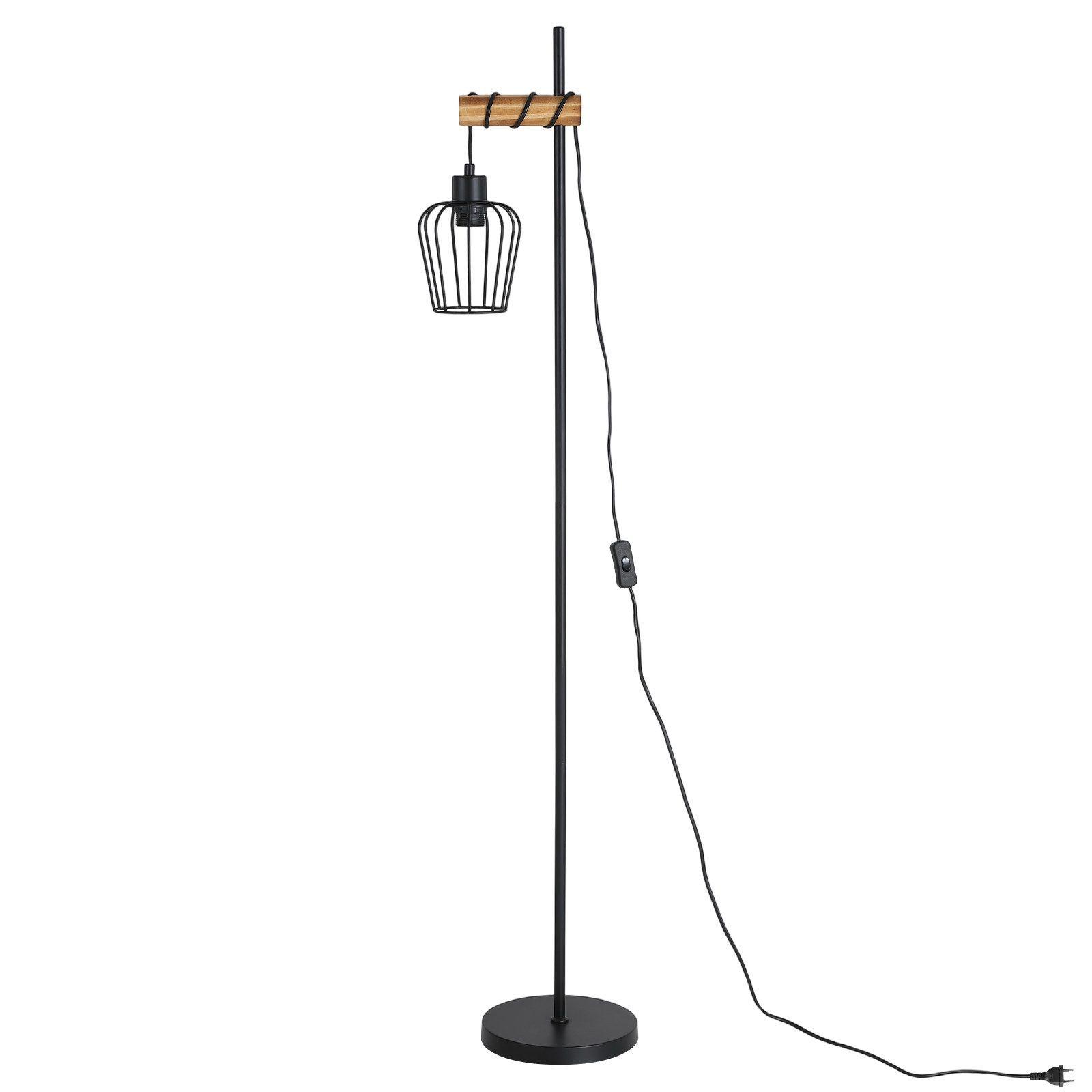 STEHLAMPE CARL Ⅲ 22/22/140 cm - Schwarz, Metall (22/22/140cm) - Nettlife
